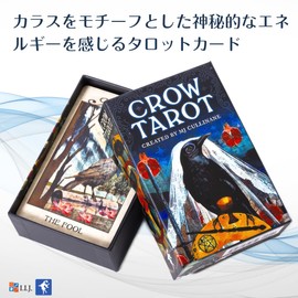 Tarot Cards, 78 Cards, Tarot Divination, Crow Tarot, Japanese Instruction Manual Included (English Language Not Guaranteed)