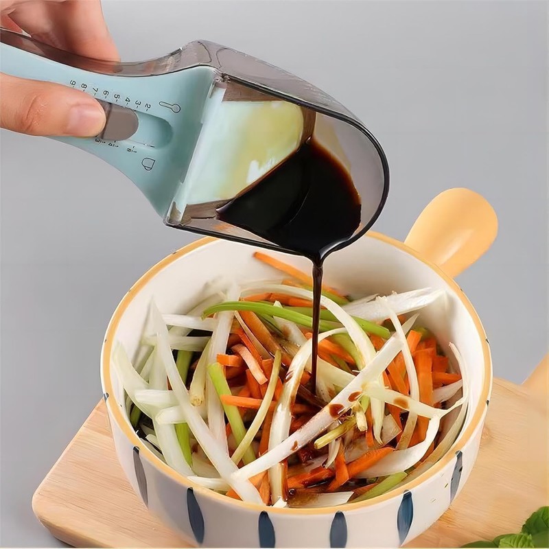 2pcs Adjustable Measuring Cups and Spoons Set Magnetic for Cooking,