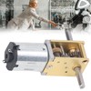 DC6V 190RPM Gear Motor with Fixing Mount Dual Shaft Worm