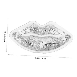 FRCOLOR Mini Lip Shape Gel Cooling Pack Reusable Cold Packs for Eyes Lips Kit
