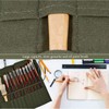 ZEACCT 1 Piece Brush Bags, Pen Case Roll, Canvas Brush