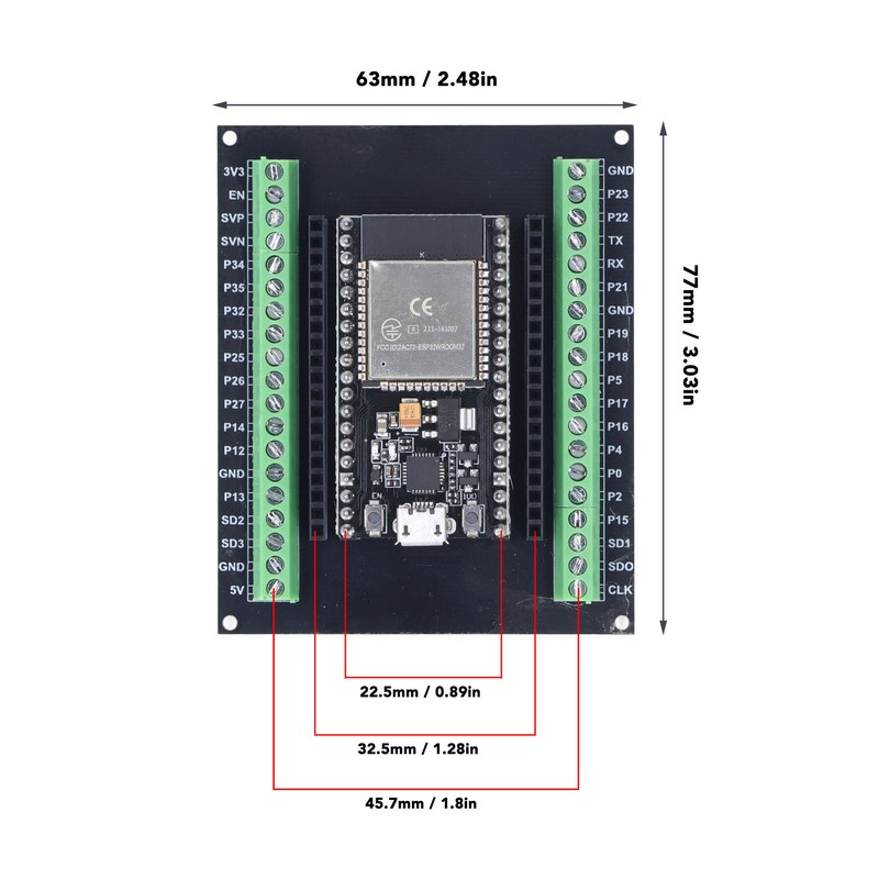 For ESP32 Development Board Compatible with for NodeMCU 32S Lua