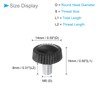CoCud Thumb Screw Knurled Knobs, M5 x 8mm Male Thread,