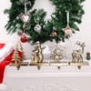 Set of 4 Christmas Stocking Holder for Mantel Metal Christmas