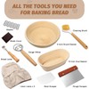 Banneton Bread Proofing Basket Set, 9 Inch Round & 10