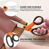 Fabric Scissors Set with Sharp Stainless Steel Blade and Soft