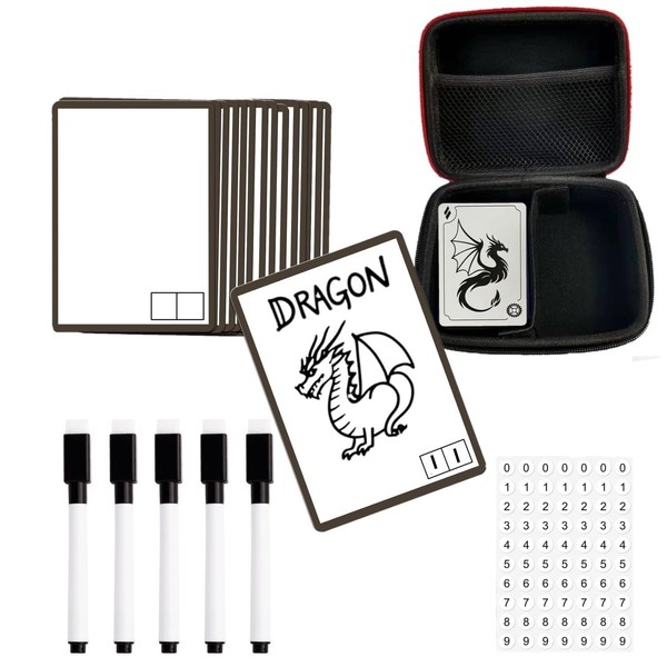 100pcs Reusable Dry Erase Cards for MTG Tokens with 8pcs