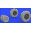 Eduard EDB648290 1:48-F-14A Tomcat Wheels (Tamiya) Brassin kit, Various