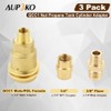 Aupoko QCC1 Nut Propane Gas Fitting Adapter Kit, Propane Gas