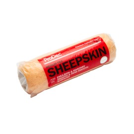 ProDec PRRE010 9 inch x 1.75" Medium Pile Sheepskin Paint Roller, Premium Quality Merino Wool for Painting with Emulsion and Masonry Paints on Interior and Exterior Walls and Ceilings, 9", Brown