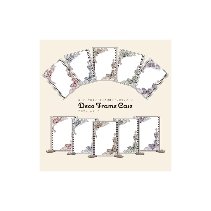 Hagoromo Deco Frame Case L Size (White Indigo Old Fashion)
