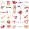 Pink Love Stickers 50 Pcs, I Love You Heart Romantic