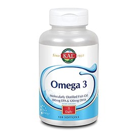 Omega-3 Fish Oil - 120 - Softgel by Kal                                                                                                               