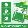 Aloe Vera Gesichtsmaske, Beruhigende & Feuchtigkeitsspendende Tuchmasken, 10 Stück, 25g