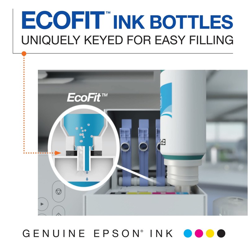 Epson 512 EcoTank Auto-Stop Ink Bottle, Magenta (T512320)