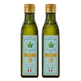 Alcoiris Inca Green Nuts Inca Inch Oil, 6.3 oz (180 g), Set of 2, Sachain Oil, Omega 3 Oil, Green Nut Oil