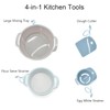 4 Piece Pollen Sieve Set Strainer Kitchen Tools Stackable Design