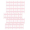 50PCS Comb Binding Spine 16mmx3 Rings PP Multifunctional Book Binder