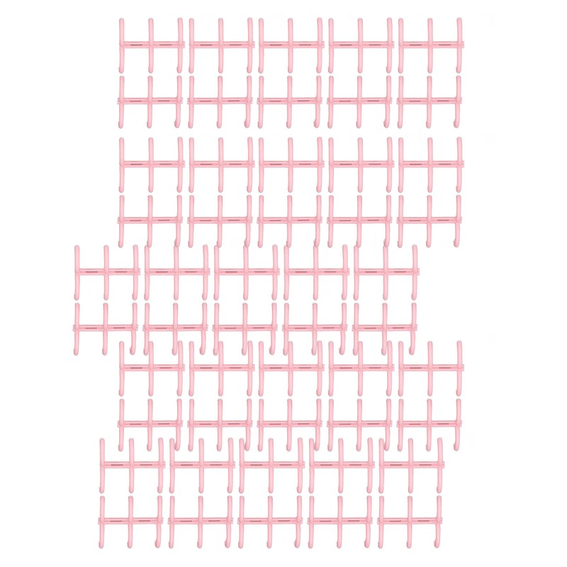 50PCS Comb Binding Spine 16mmx3 Rings PP Multifunctional Book Binder