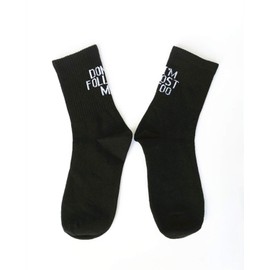 Qrupoad Women Novelty Funny Cool Tube Crew Socks Don't Follow Me I'm Lost Too