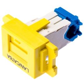 Panduit Corporation Cat6A JIS Plate Jack Kit, Yellow, JAOSSP6ATGYL