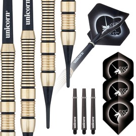 Unicorn Soft Tip Darts Set | Core Plus Brass Barrels | 18 g