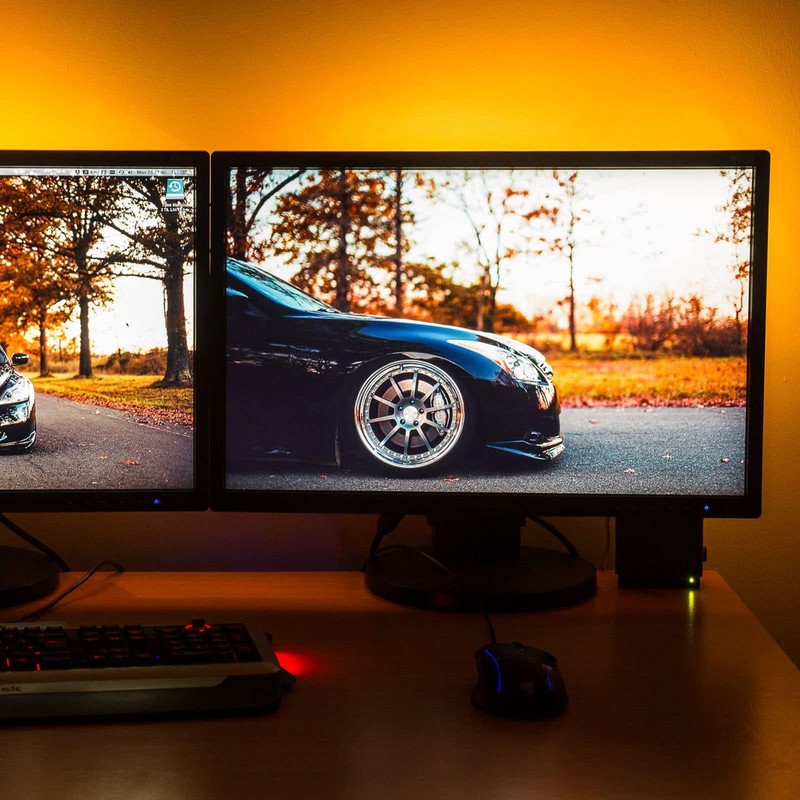 KXZM DC 5V USB COB Orange LED Strip Light USB