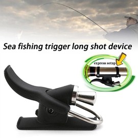 Sea Fishing Casting Trigger, 2 Pack Casting Cannon Clip, Bionic Finger, Thumb Button, Fixed Spool Casting Aid for Sea Shore Beach Fishing