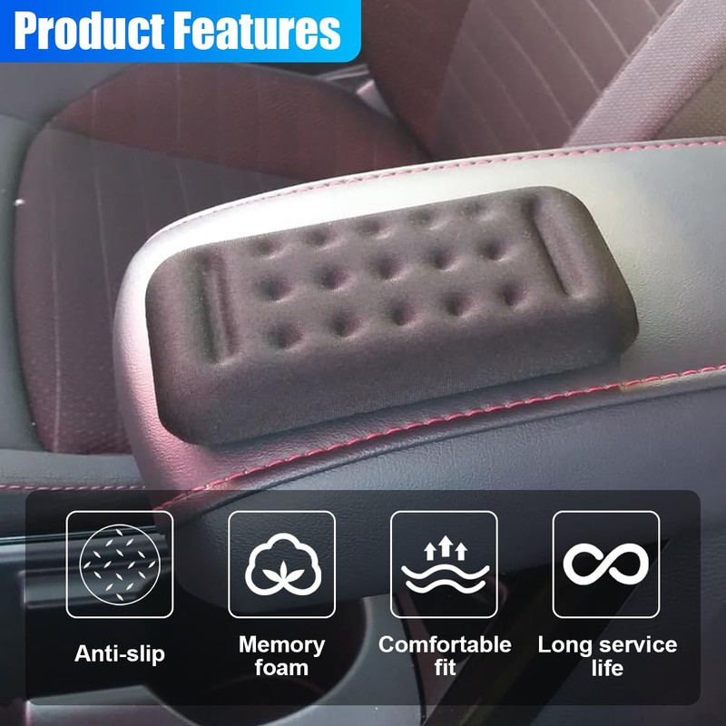 GAOLAOSY Car Arm Rest Elbow Pad, Memory Foam Auto Door