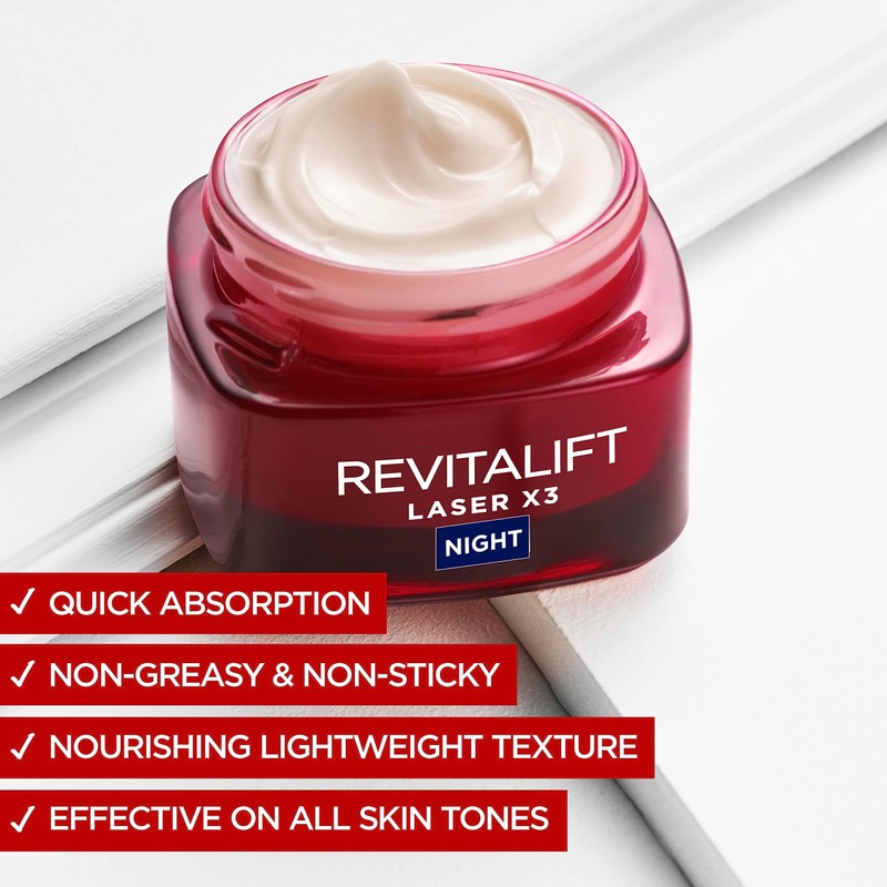 L'Oreal Paris Revitalift Laser Face Moisturiser, X3 Triple Action Anti-Ageing