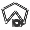 ANCLLO Multi Angle Measuring Ruler Drill Guide Ceramic Tile Hole