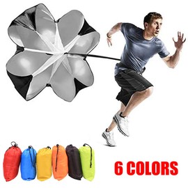 Speed Resistance Training Parachute, 6 Colors Running Umbrella Running Parachute Resistance Trainer Excellent Resistance for Improving Speed, Stamina, Strength