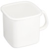 Noda enamel retention chauffeur stocker Rectangular white 1.2L