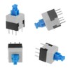BGTXINGI 100pcs 6 Pin DPDT Self-locking Power Micro Push Button