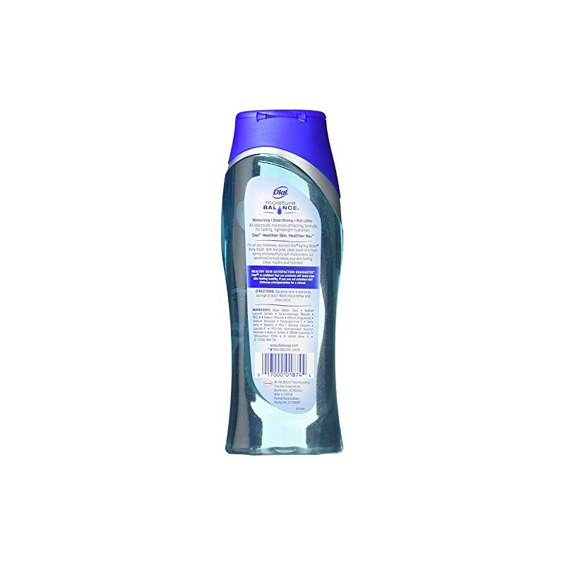 Dial Body Wash Agua de primavera 16 onzas hidratante (473