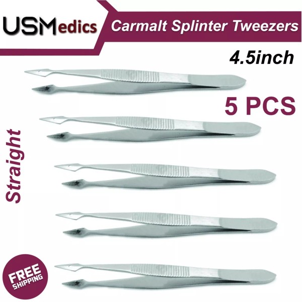 Beaden® Instruments Surgical Veterinary Carmalt Splinter Tweezers Forceps Lab Instruments
