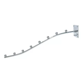 Exhivit Blister Cascada Curva Cromo De Pared P/ropa , Blusas 1 Pz