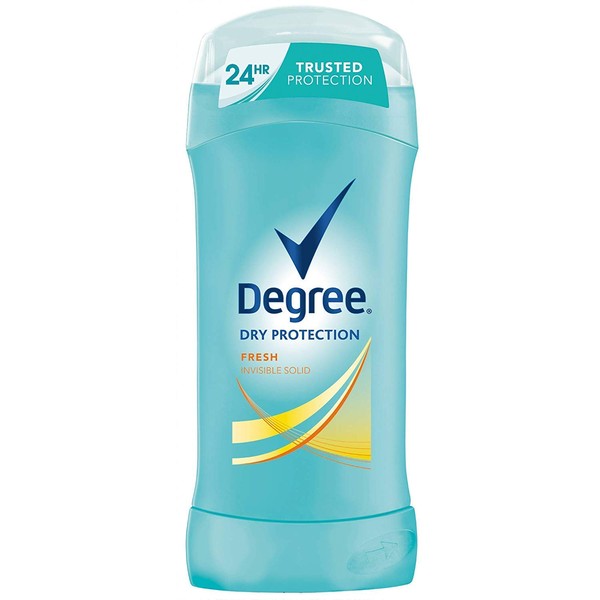 Degree Deodorant 2.6 Ounce Womens Fresh Invisible Solid (76ml) (2 Pack)