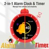 MOMILLA Kids Alarm Clock for Bedrooms, Colorful Display 7-Day Programmable