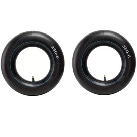 Ompinda 2 Pack 3.50-8 Heavy Duty Inner Tube with TR13 Straight Valve Stem Rubber Wheelbarrow Inner Tube Replacement for Wheelbarrows, Garden Carts, Lawn Mowers, and More