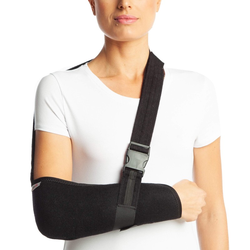 ArmoLine Deluxe Arm Sling Breathable Fabric for Black Broken Arm