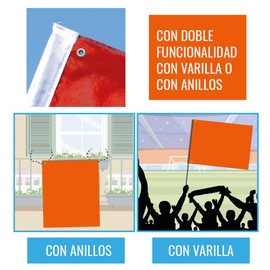 2 Flags Spain 90 x 150 cm - Ultra Strong Double Function with 2 Eyelets and Rod Loop, 2 Spanish National Flags