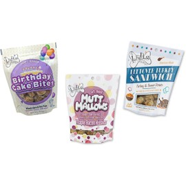 The Lazy Dog Cookie Co. Mutt Mallows Soft Baked Dog Treats, Wheat, Corn & Soy Free, Baked in The USA, 5 oz Cost Saving Variety Bundle (Pack of 3)