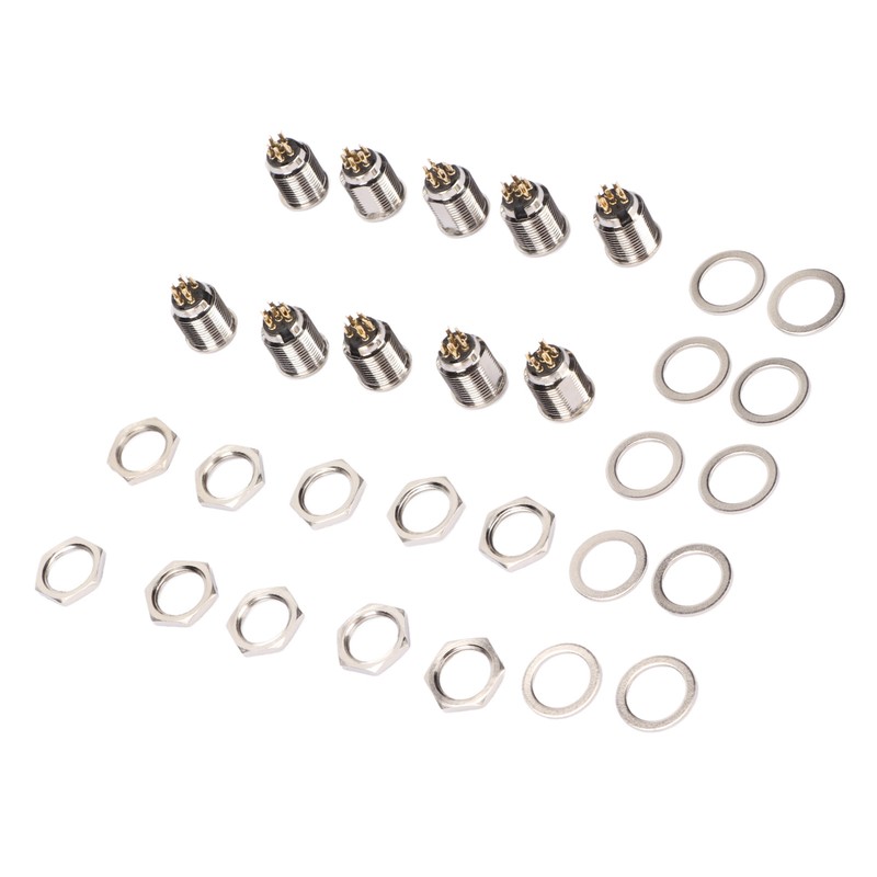 10 Set 6 Pin XLR Male Socket Base Stable Exquisite