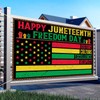 Juneteenth Decorations Happy Juneteenth Backdrop Banner - Juneteenth Freedom Day
