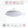 TEKLED® Moonlight Flush Ceiling Light | Non-Yellowing PMMA Cover |