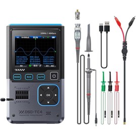 DSO-TC4 3-in-1 Oscilloscope Transistor Detector Signal Generator 10MHz Bandwidth,Sampling Rate 48MSA/S,Voltage,Diode,Capacitor,Resistor.