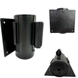 YUFANKAI Safety Warning Tapes, Wall Mounted Queuing Barrier, Retractable Barrier, with Carbon Steel Painted Shell, Safety Cordon Crowd Control 2/3/5M, Warning Tape Personnel Guidance System (3 m)