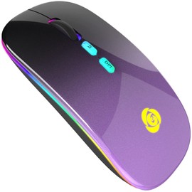 CC Store Kabellose Maus, Bluetooth-Maus mit Typ-C USB-Empfänger 2,4 GHz USB-Empfänger, 7 Farben, Schlanke Wireless-Maus 3 DPI 800/1200/1600 Kompatibel mit PC/Laptop/Windows
