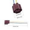HUIQIAODS 9006 HB4 Headlight Female Adapter Socket Wire Harness for